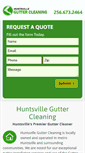 Mobile Screenshot of huntsvilleguttercleaning.net